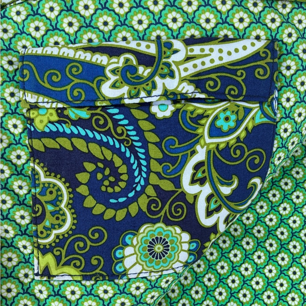 Vera Bradley Laptop Tablet Quilted Sleeve Rhythm & Blues Paisley Multicolor - Picture 7 of 7